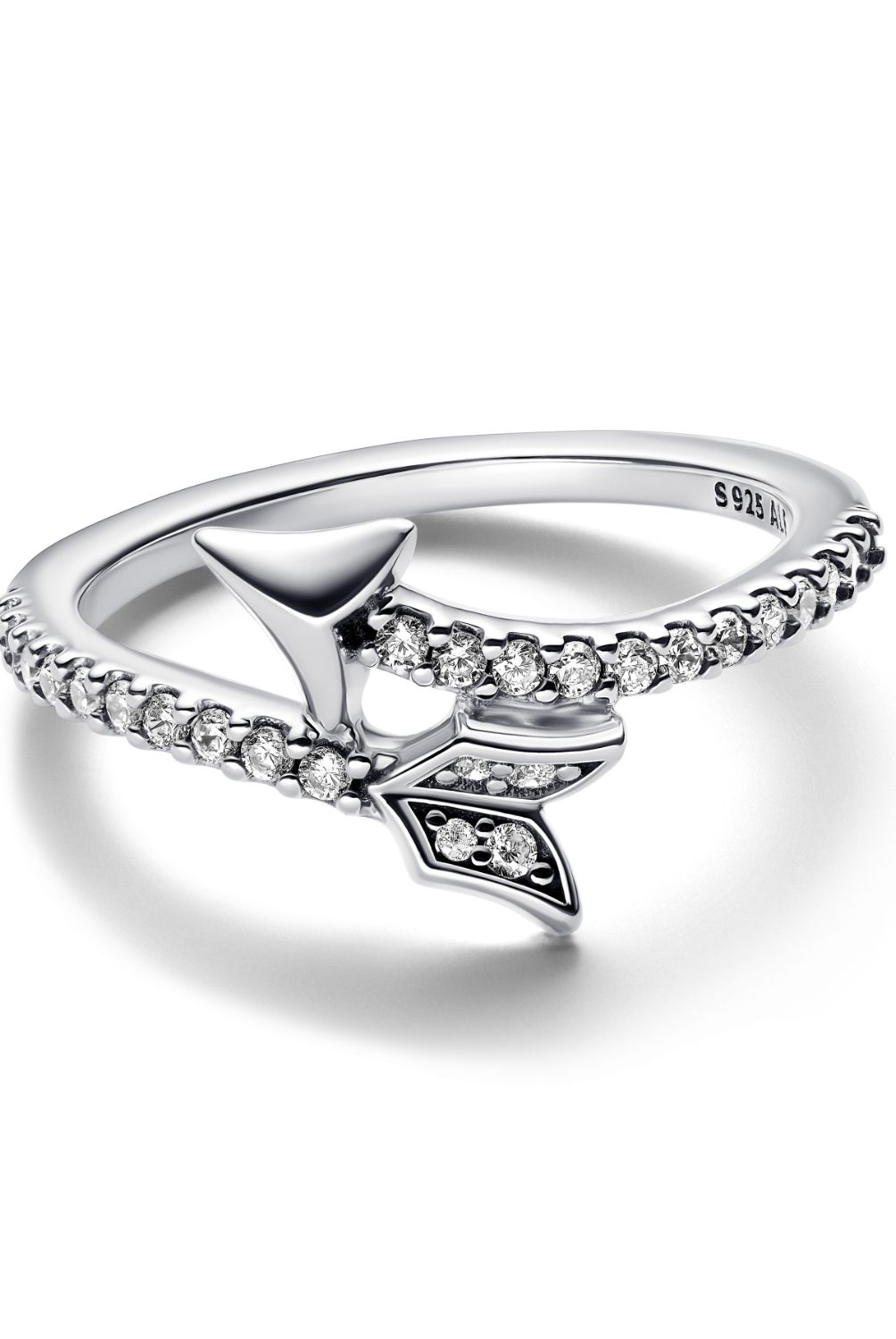 PANDORA - Anillo Pandora Flecha Brillante Plata Esterlina 