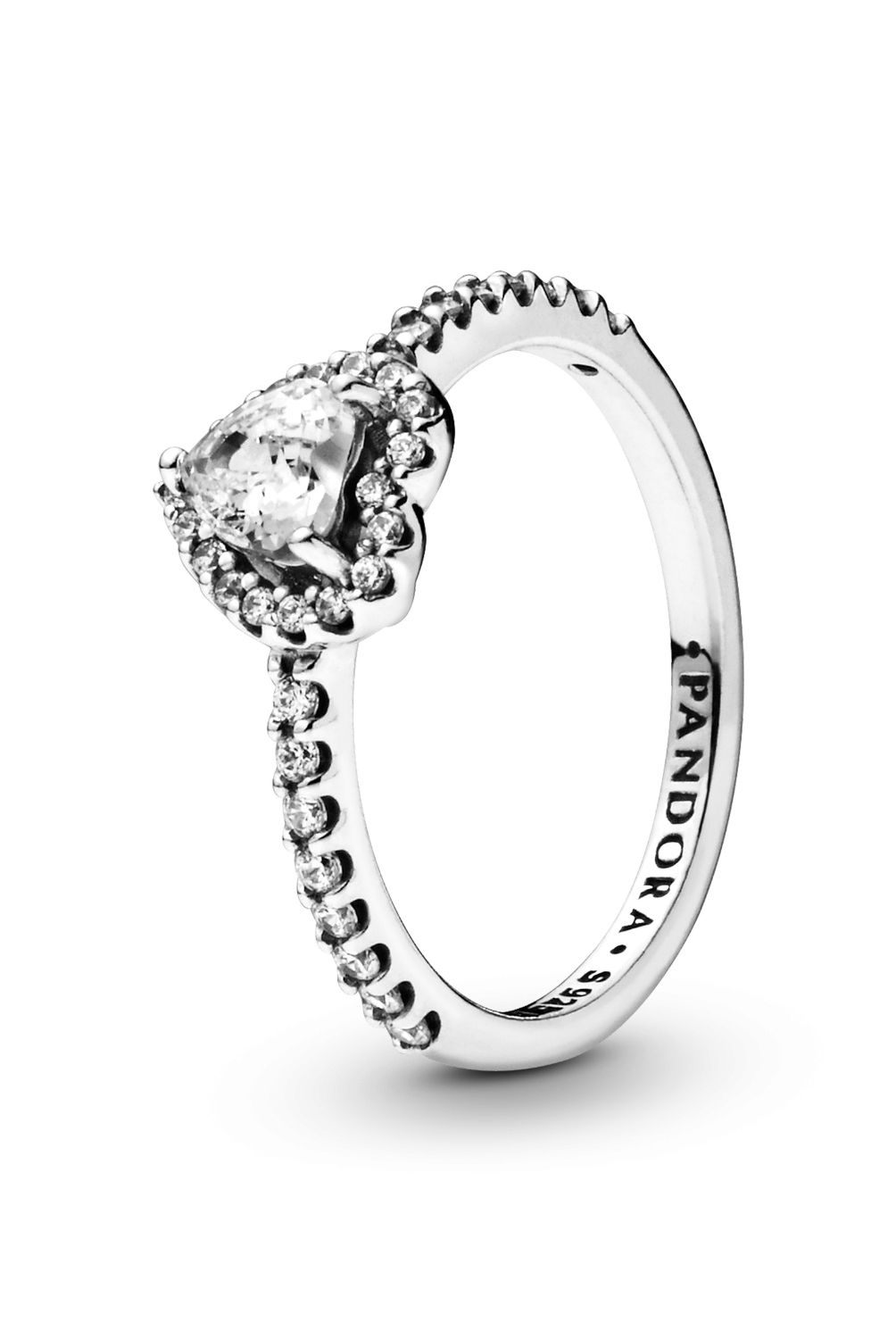 PANDORA - Anillo Pandora Corazón Elevado Plata Esterlina 