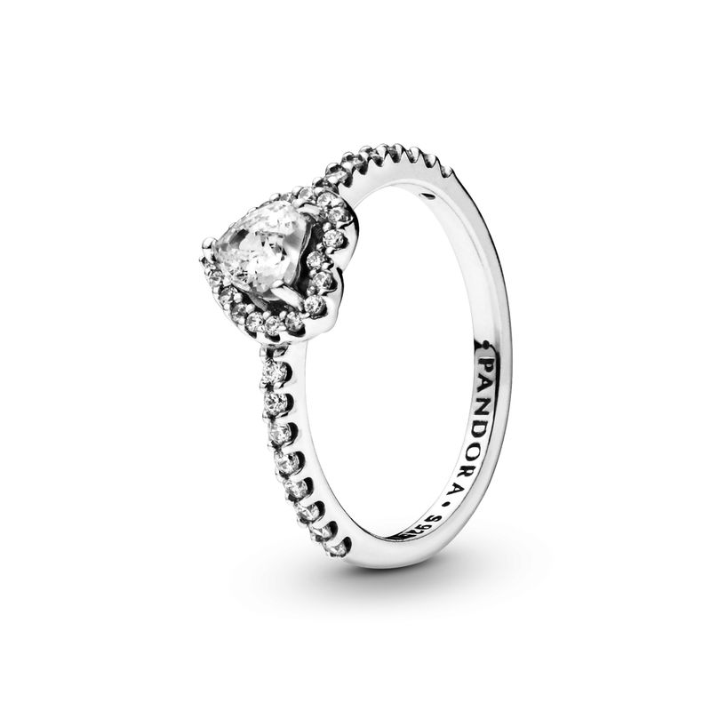 PANDORA - Anillo Pandora Corazón Elevado Plata Esterlina 