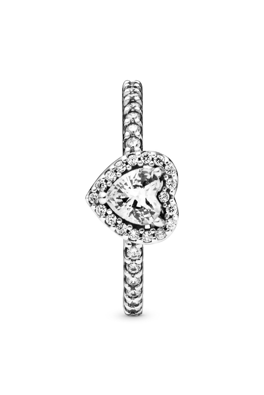 PANDORA - Anillo Pandora Corazón Elevado Plata Esterlina 