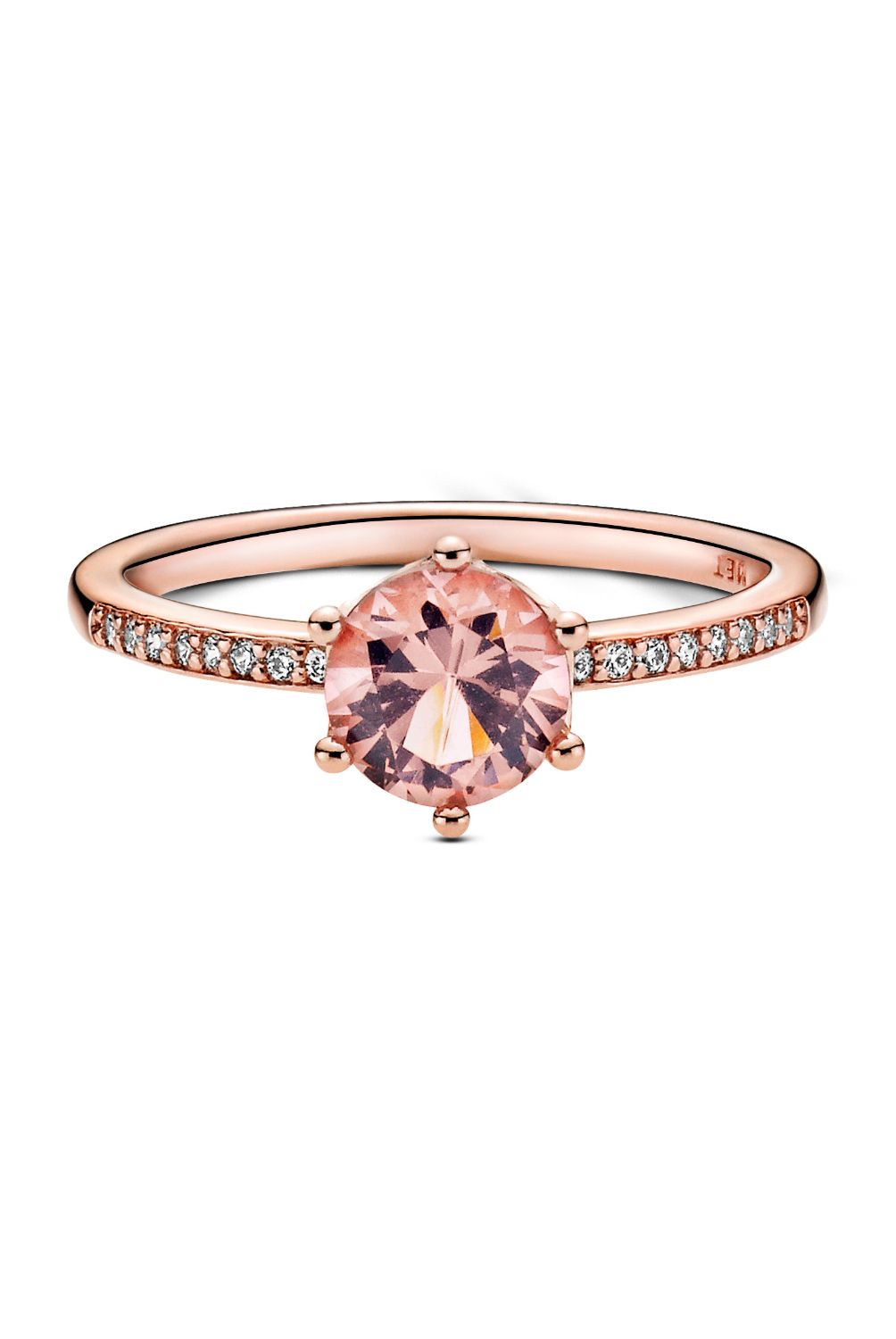 PANDORA - Anillo Pandora Corona Brillante Recubrimiento en Oro Rosa 