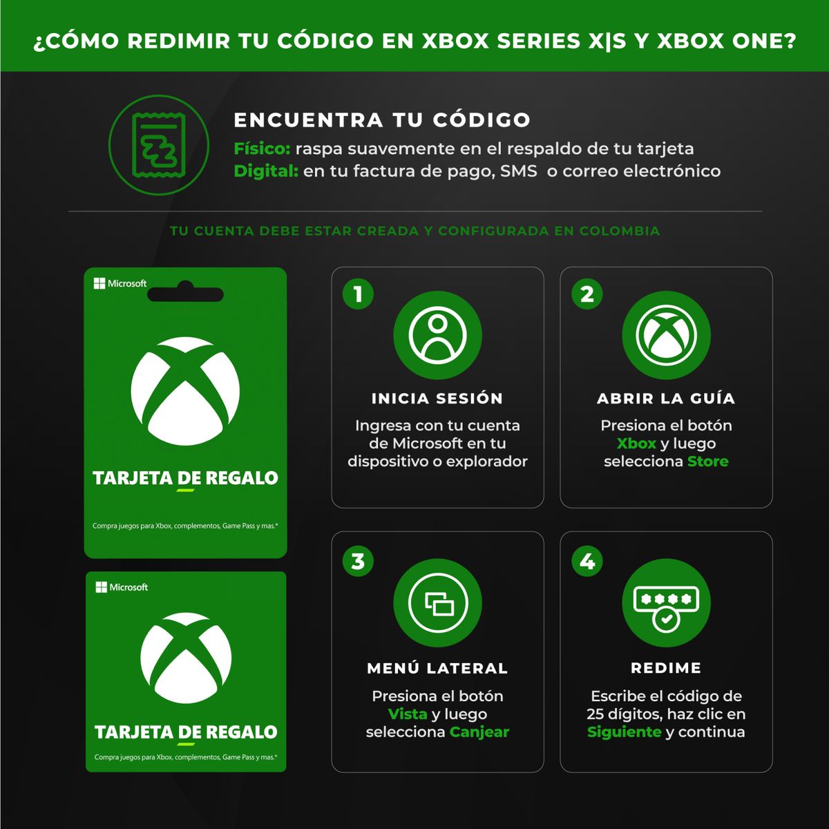 XBOX -  Pin virtual |Membresía XBOX | $30.000 añade saldo a tu cuenta