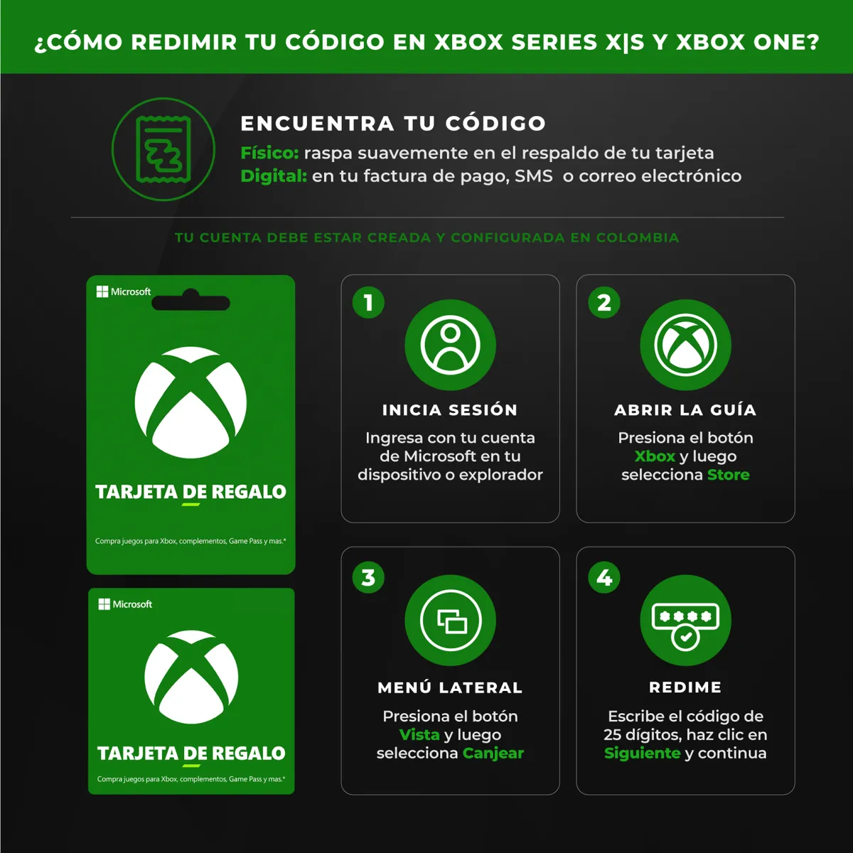 XBOX -  Pin virtual |Membresía XBOX | $150.000 añade saldo a tu cuenta