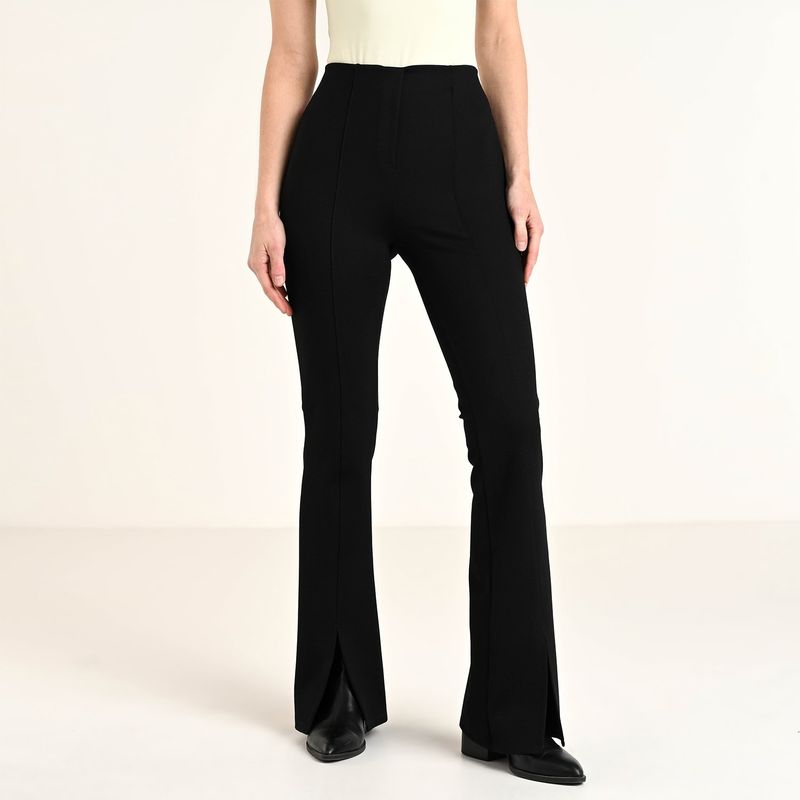 BASEMENT - Pantalón Flare Mujer Tiro alto Basement