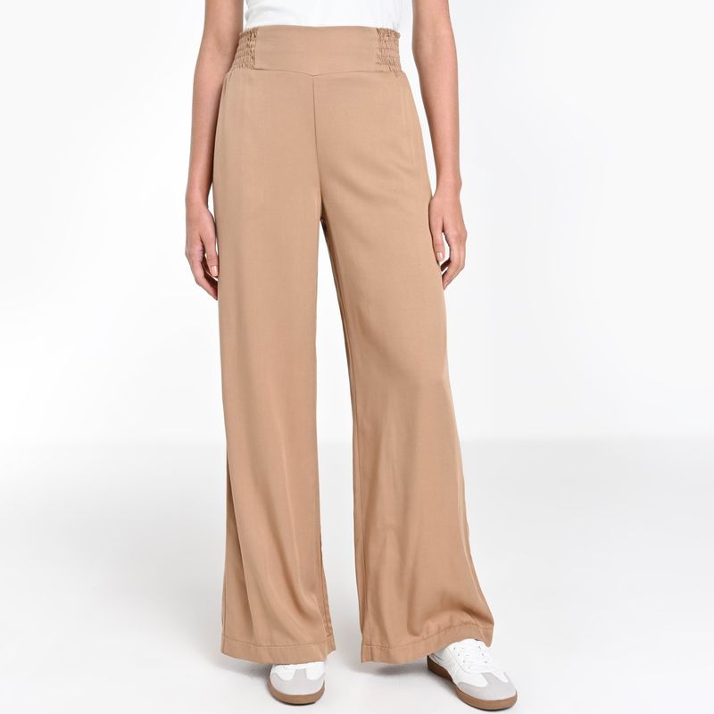 BASEMENT - Pantalón Wide leg Mujer Tiro alto Basement