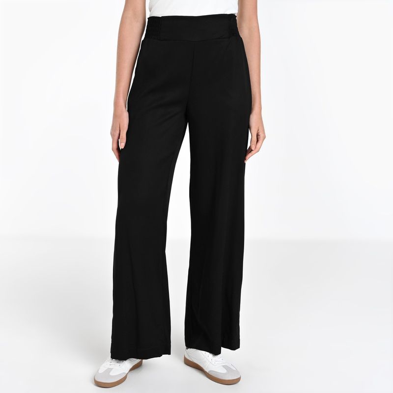 BASEMENT - Pantalón Wide leg Mujer Tiro alto Basement