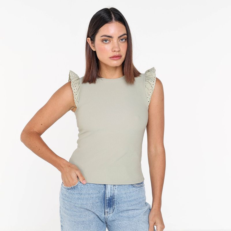 BASEMENT - Camiseta Mujer Sin mangas Basement