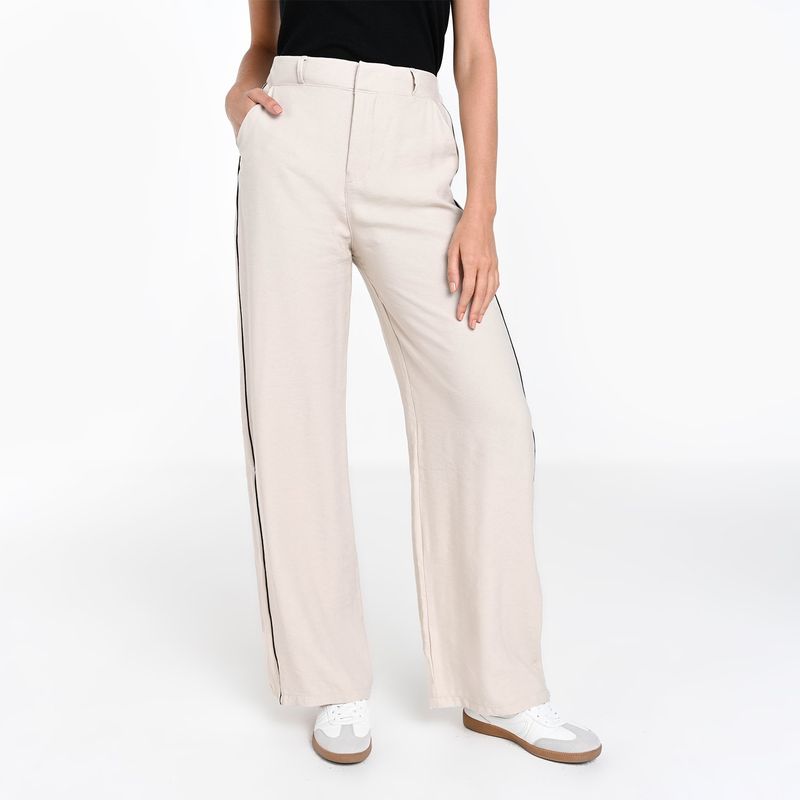BASEMENT - Pantalón Wide leg Mujer Tiro alto Basement
