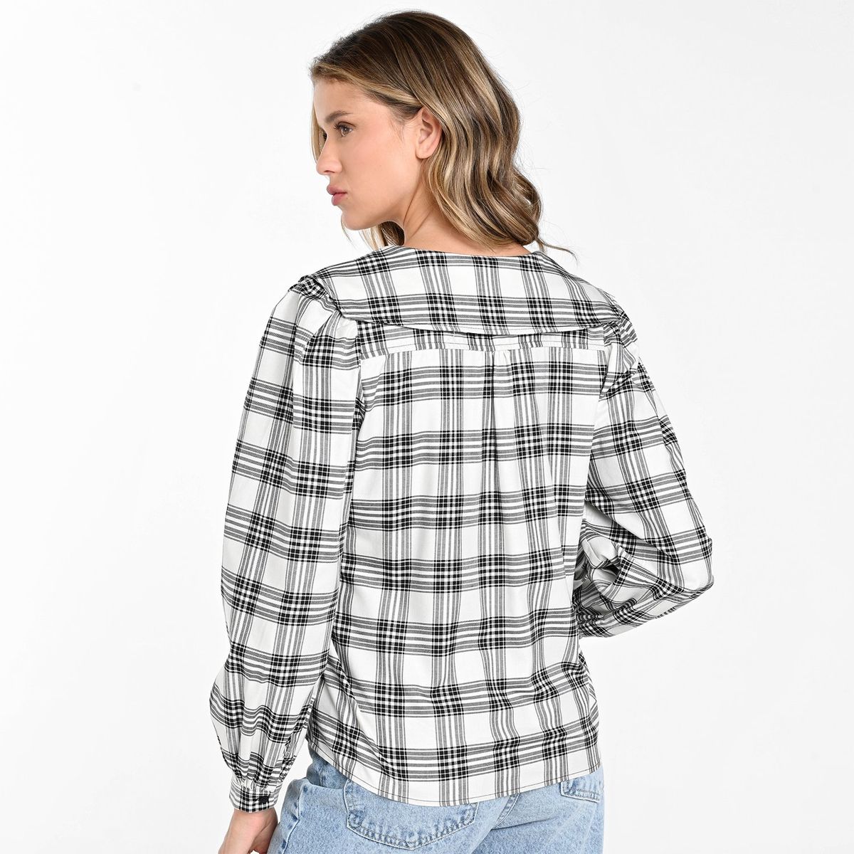 BASEMENT - Camisa Mujer Manga larga de Algodón Basement