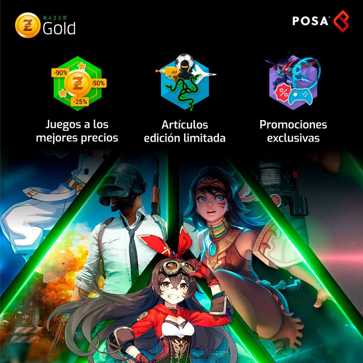 RAZER -  Pin virtual |Membresía Rixty |Canjea $17.850