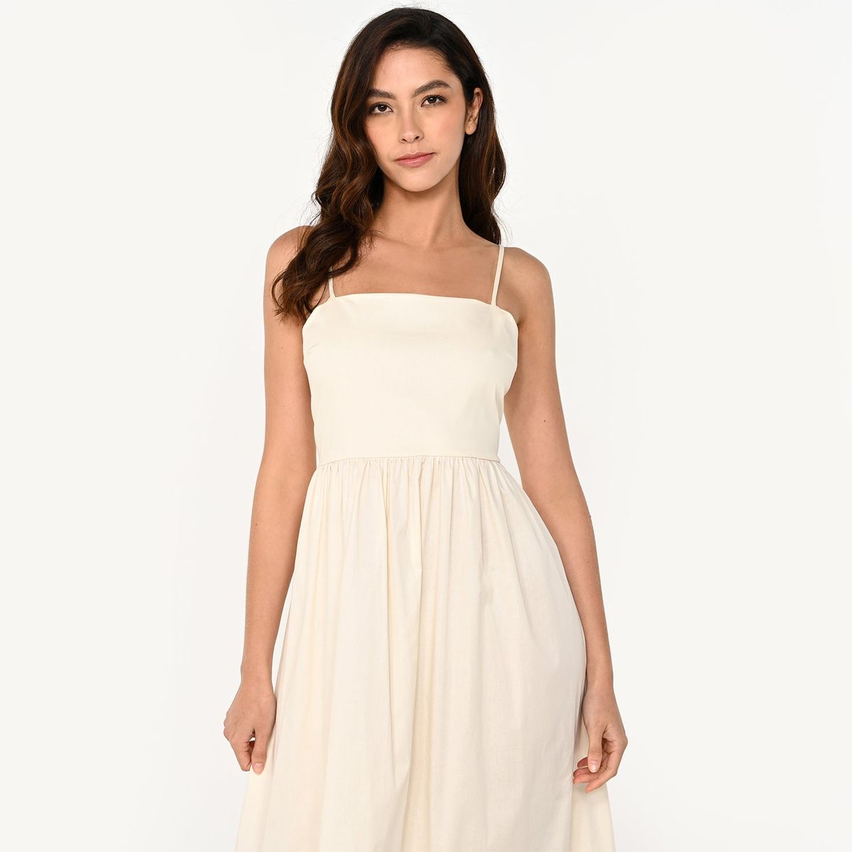 BASEMENT - Vestido Mujer Medio de Algodón Basement