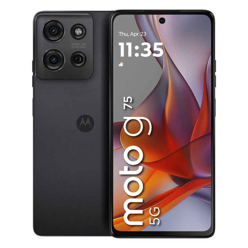 MOTOROLA - Celular Motorola G75 256GB|8GB RAM|Incluye en caja case protector + cargador Turbo de 33 W|Cámara posterior 50 MP|Cámara frontal 16MP|Pantalla 6,8 pulgadas|Snapdragon 6 gen 3
