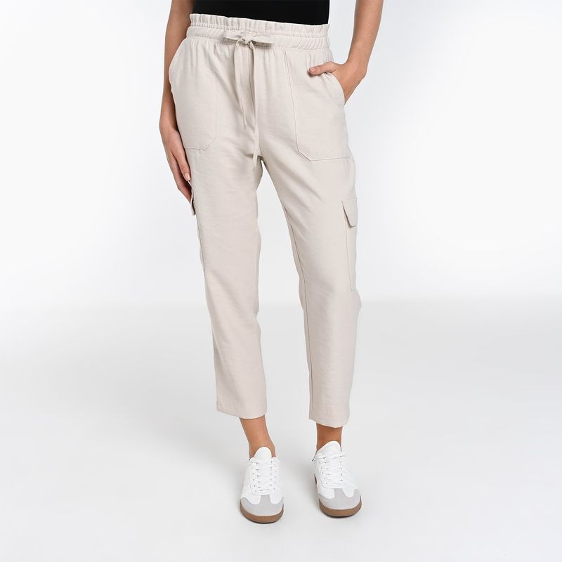 BASEMENT - Pantalón Jogger Mujer Tiro medio Basement