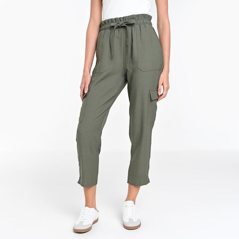BASEMENT - Pantalón Jogger Mujer Tiro medio Basement
