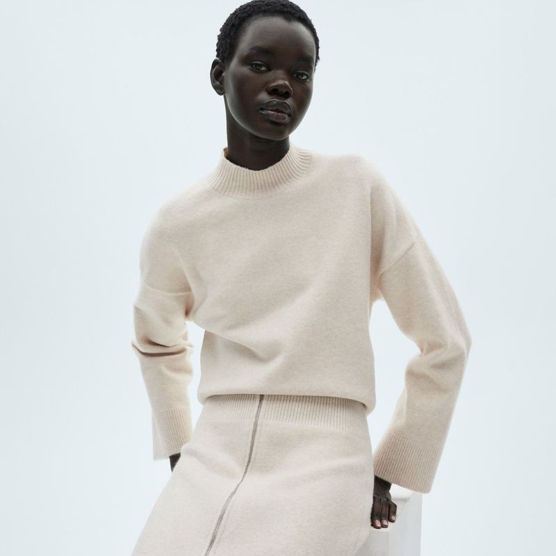 MANGO - Saco Mujer Tejido MANGO