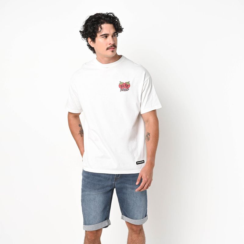 THE5IVEBRAND - Camiseta Unisex Estampada Oversize Manga Corta The 5ive Brand x Falabella