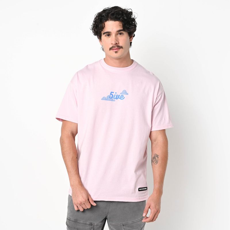 THE5IVEBRAND - Camiseta Unisex Estampada Oversize Manga Corta The 5ive Brand x Falabella