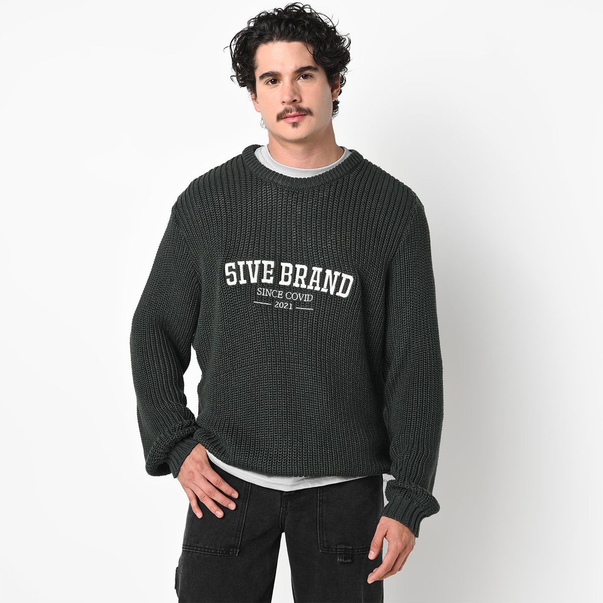 THE5IVEBRAND - Saco Tejido Unisex The 5ive Brand x Falabella