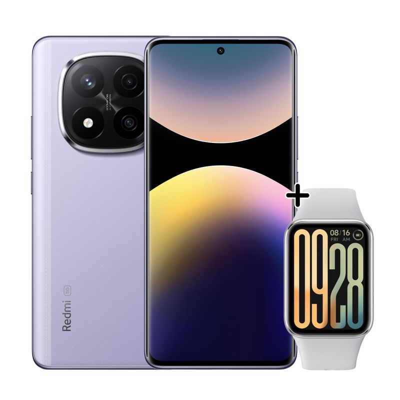 XIAOMI - Celular Redmi Note 14 Pro+5G 256GB | 8GB RAM | Xiaomi Smart Band 9 Pro | Cámara Posterior 200 MP + 8MP +2MP | Cámara Frontal 20MP | Pantalla 6,67" Pulgadas | Snapdragon 7s Gen 3