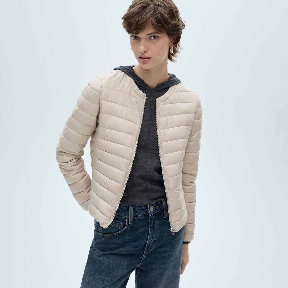 MANGO - Chaqueta acolchada Mujer Ajustado Mango