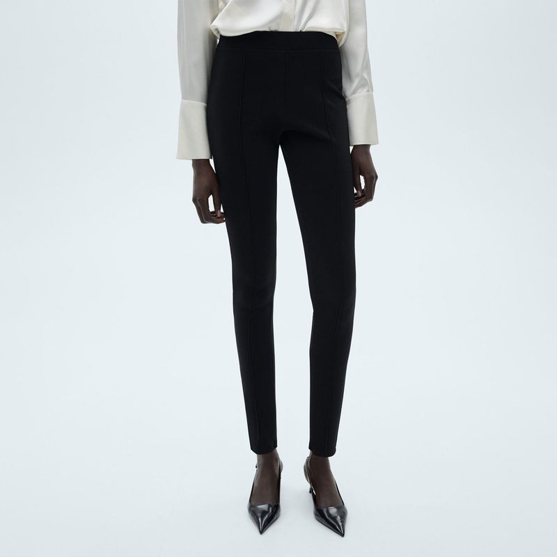 MANGO - Leggings Leggins Mujer Tiro alto MANGO