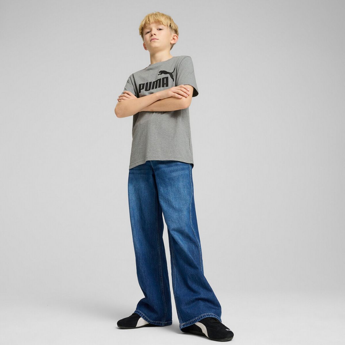 PUMA - Camiseta Niño con Logo Manga corta Algodón Puma Lifestyle