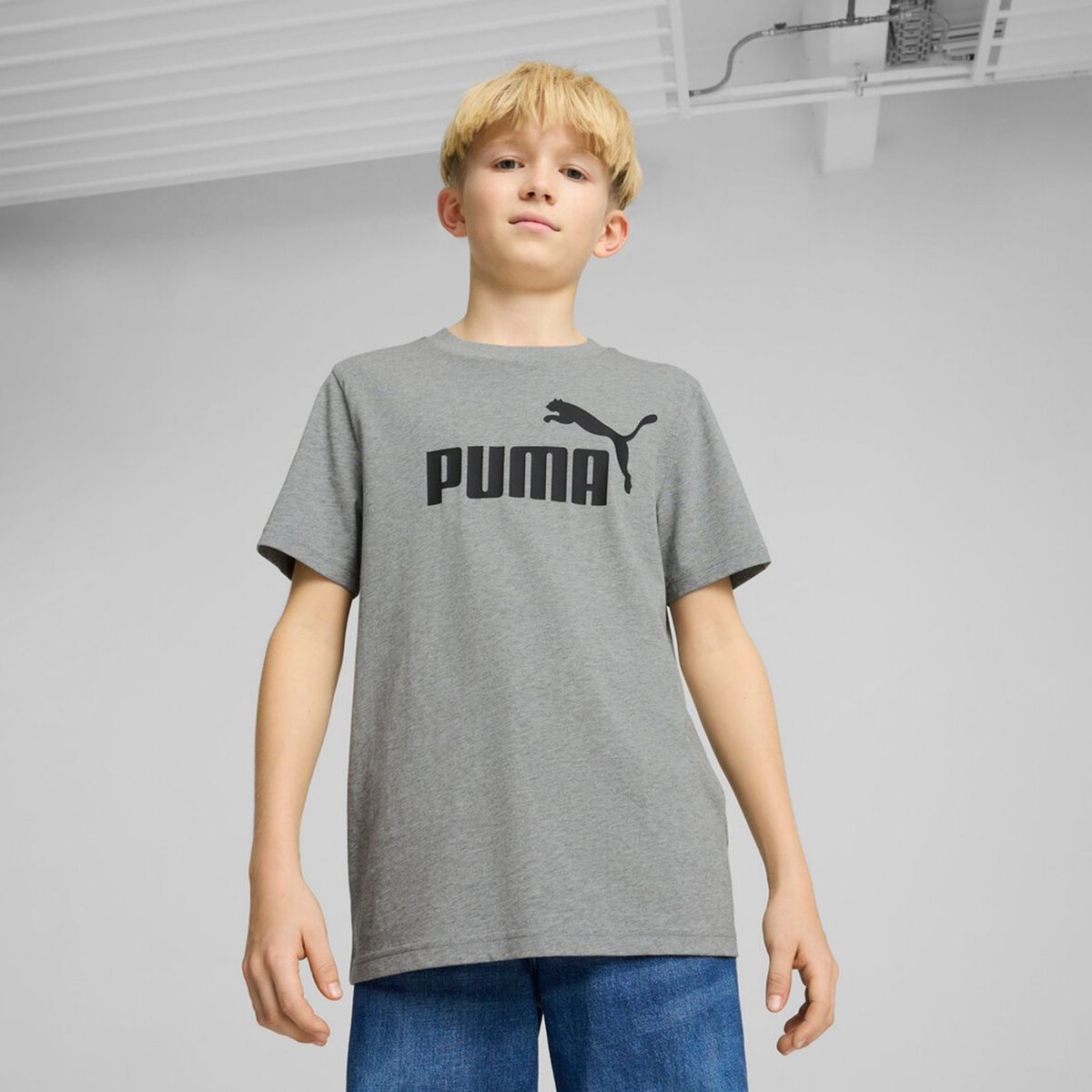 PUMA - Camiseta Niño con Logo Manga corta Algodón Puma Lifestyle