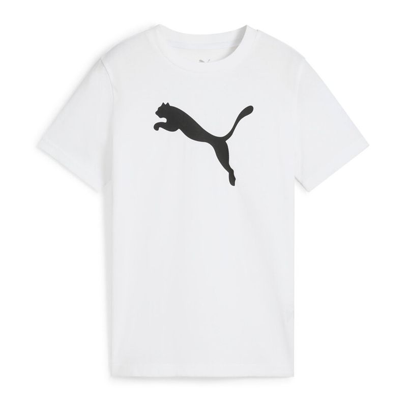 PUMA - Camiseta Niño con Logo Manga corta Algodón Puma