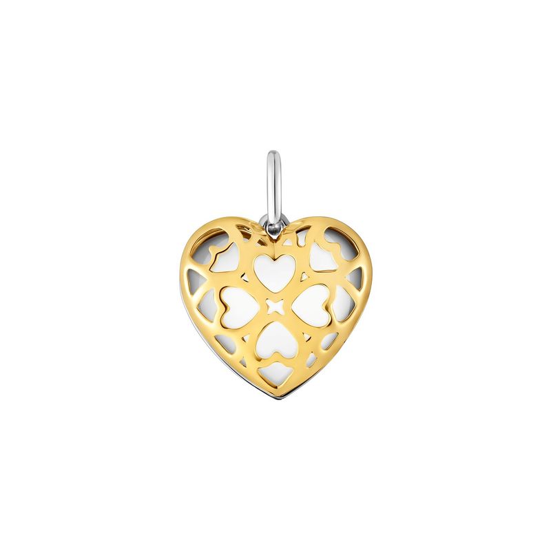 TOUS - Dije doble corazón bicolor Medallions