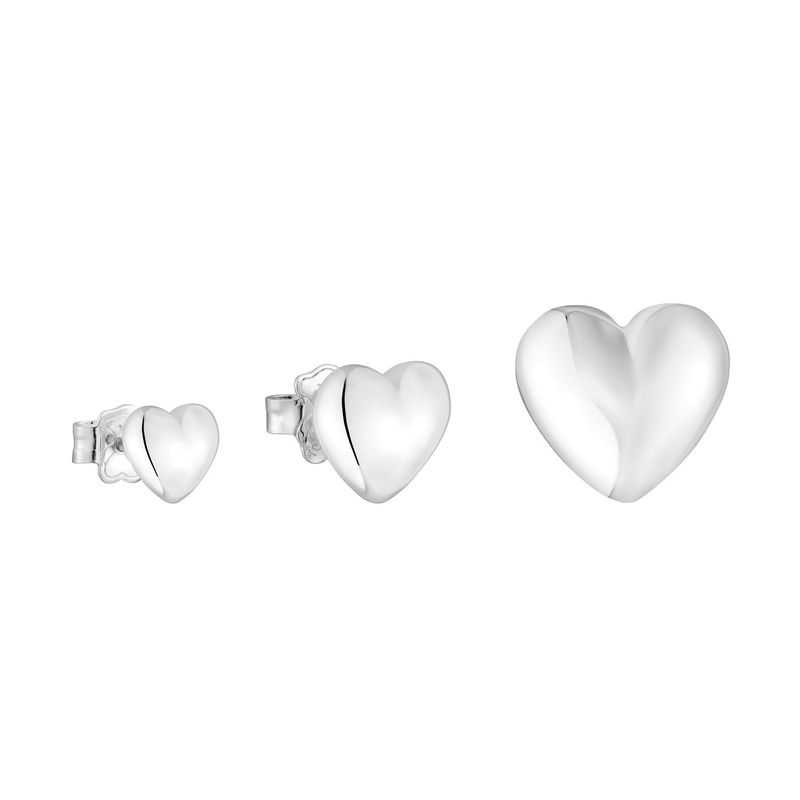 TOUS - Pack de aretes de plata corazón Garden Of Love