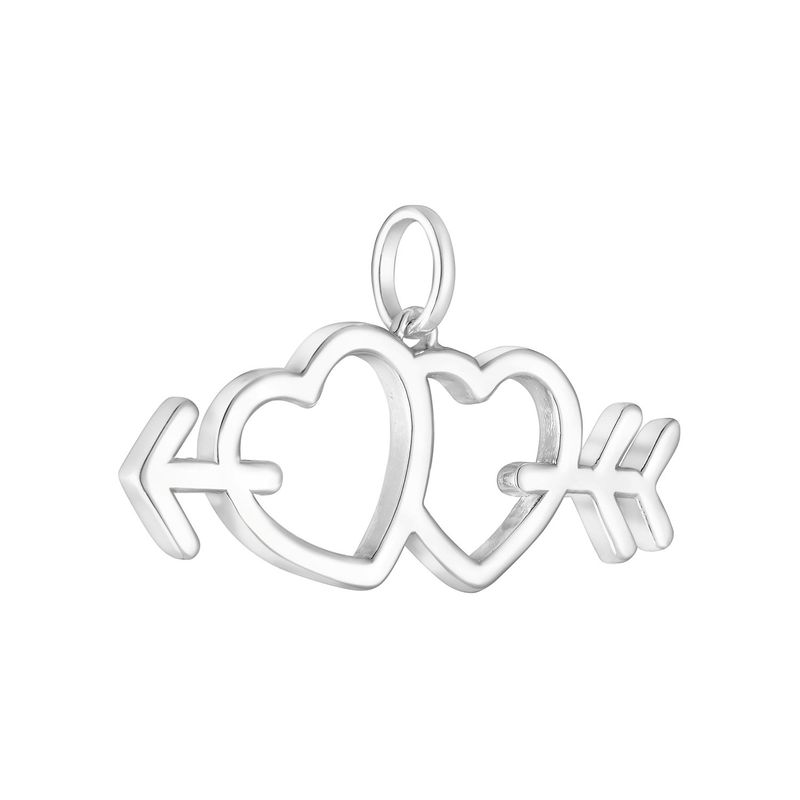 TOUS - Dije de plata motivos flecha/corazón Medallions