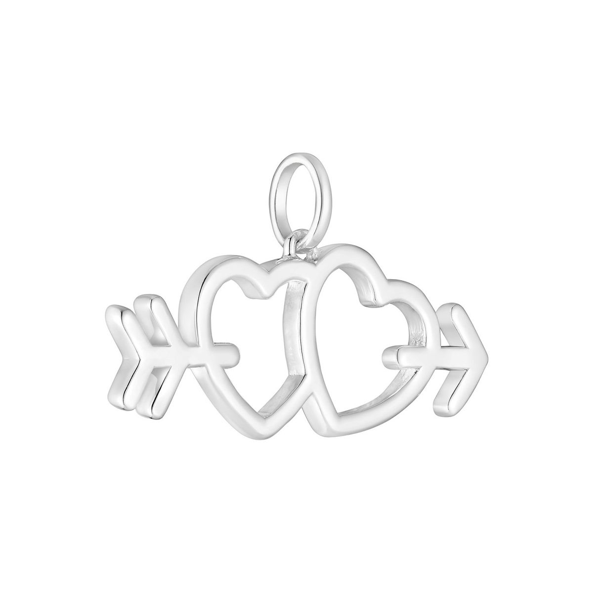 TOUS - Dije de plata motivos flecha/corazón Medallions