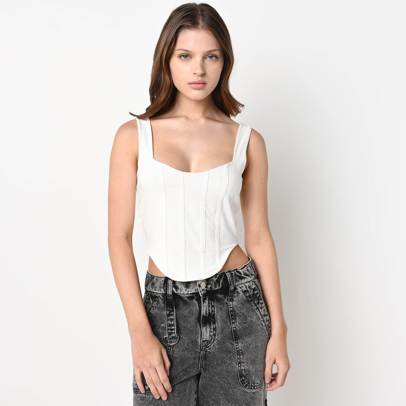 SYBILLA - Corset Mujer Algodón Sybilla
