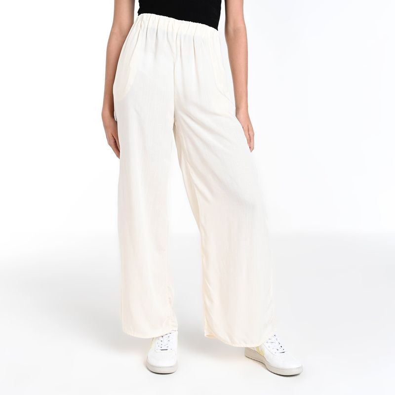 UNIVERSITY CLUB - Pantalón Wide leg Mujer Tiro alto University Club