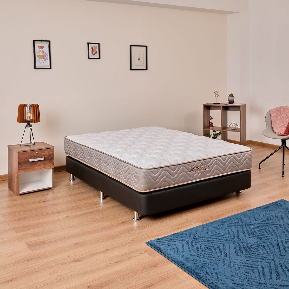 COLCHONES FANTASIA - Colchón Sencillo Resortes Colchón Litium 100 x 190 cm Fantasia  Falabella