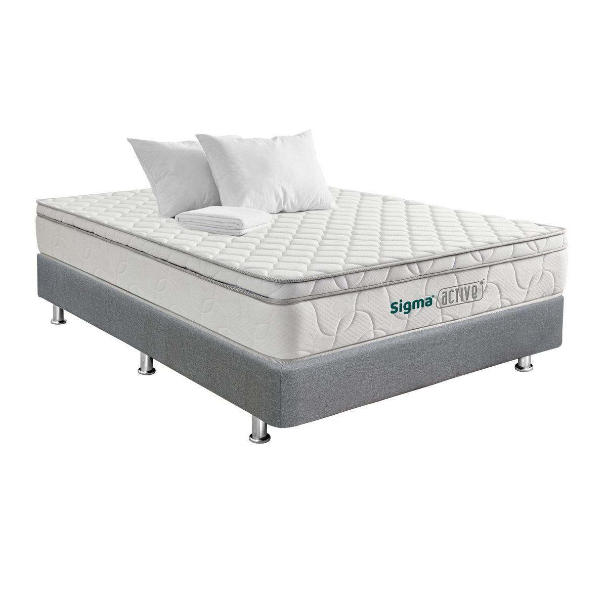 COLCHONES FANTASIA - Combo Colchón Sig Acti 140x190 L Gr  Falabella