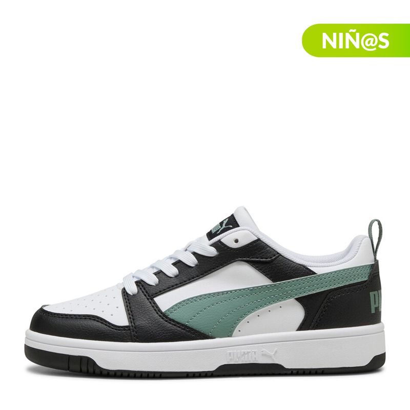 PUMA - Tenis moda Puma Rebound V6 Lo Jr Niño 