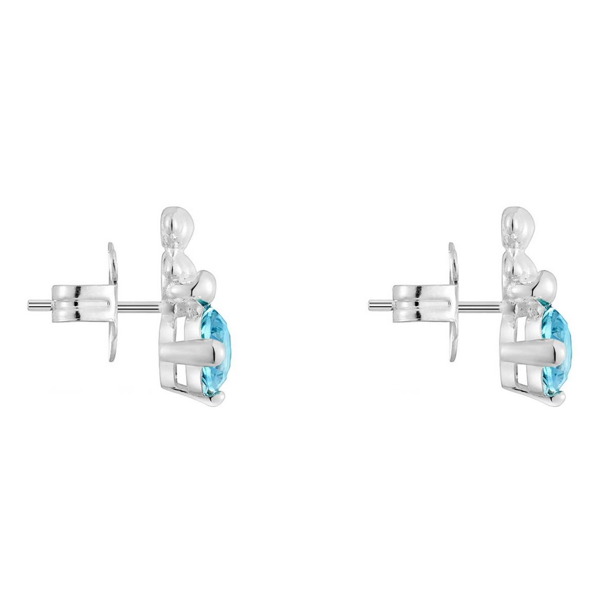 TOUS - Aretes motivo oso de plata y zafiro azul creado en laboratorio Bold Bear LGG