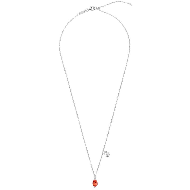 TOUS - Collar corto TOUS Bold Bear LGG de plata de primera ley motivo oso y zafiro sintético talla oval 