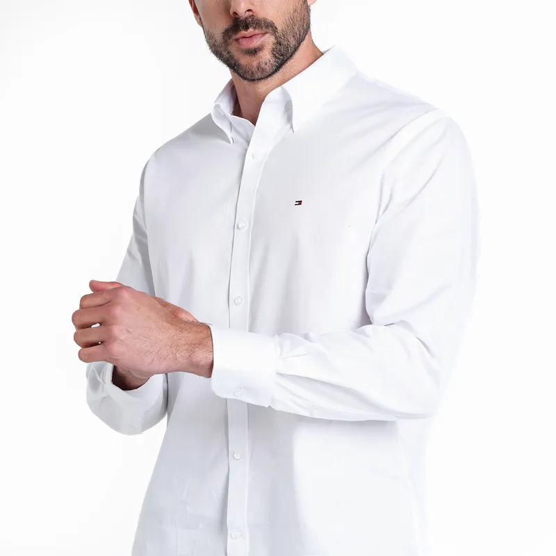 Shirt Camisa Manga Larga Tommy Hilfiger Hombre Camisa Hombre Manga