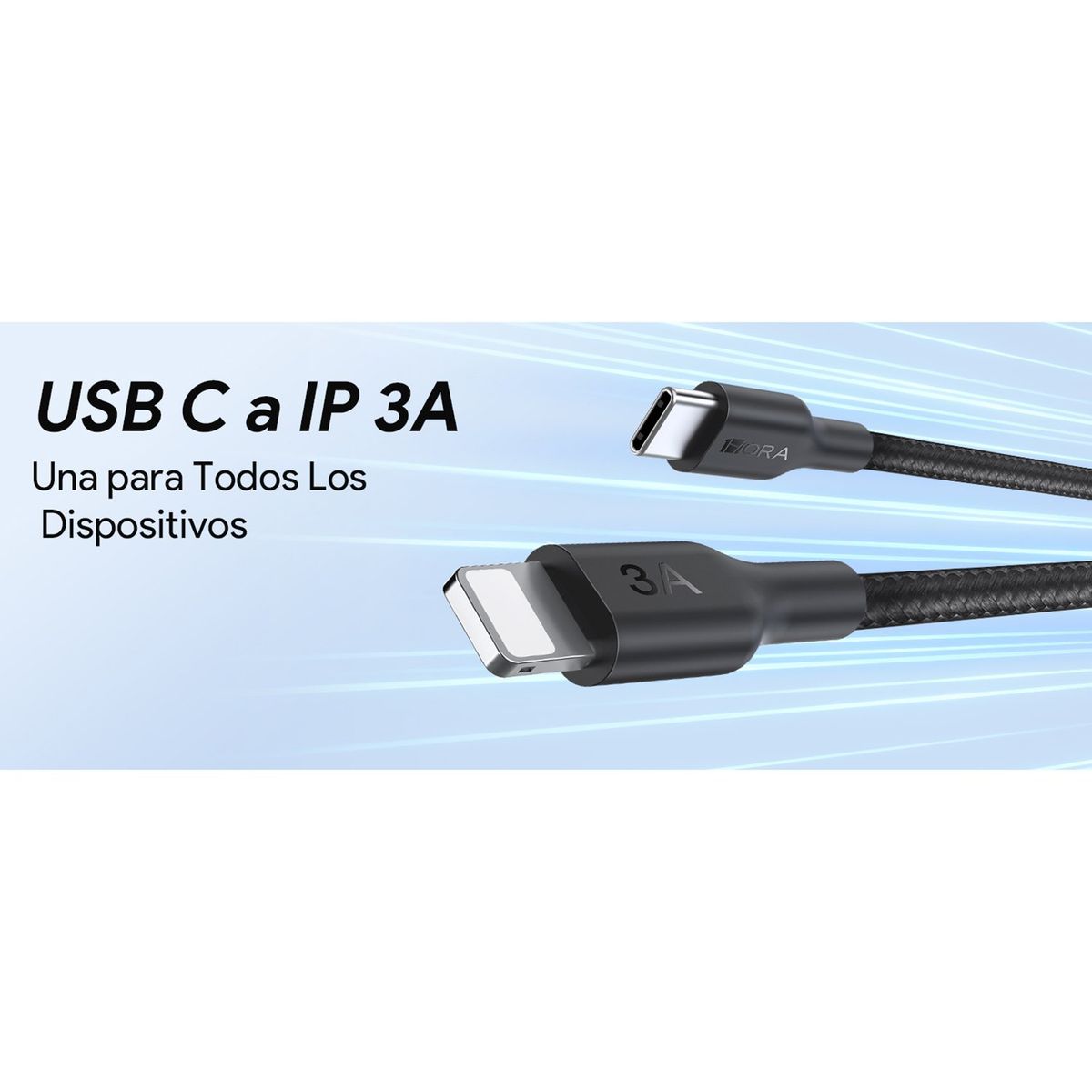 1 HORA - Cable C-Ligth  Trenz  1M Ng