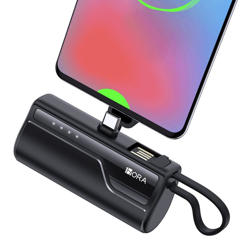 1 HORA - Powerbank de bolsillo  tipo C 4500 mAh 2.1A 1 Hora