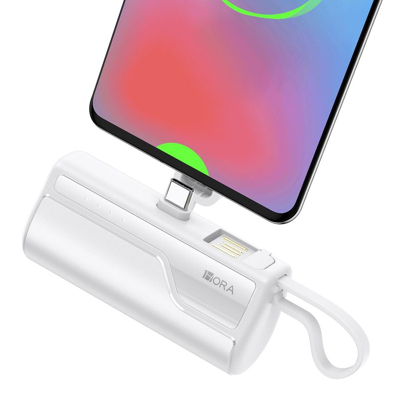 1 HORA - Powerbank de bolsillo  tipo C 4500 mAh 2.1A 1 Hora