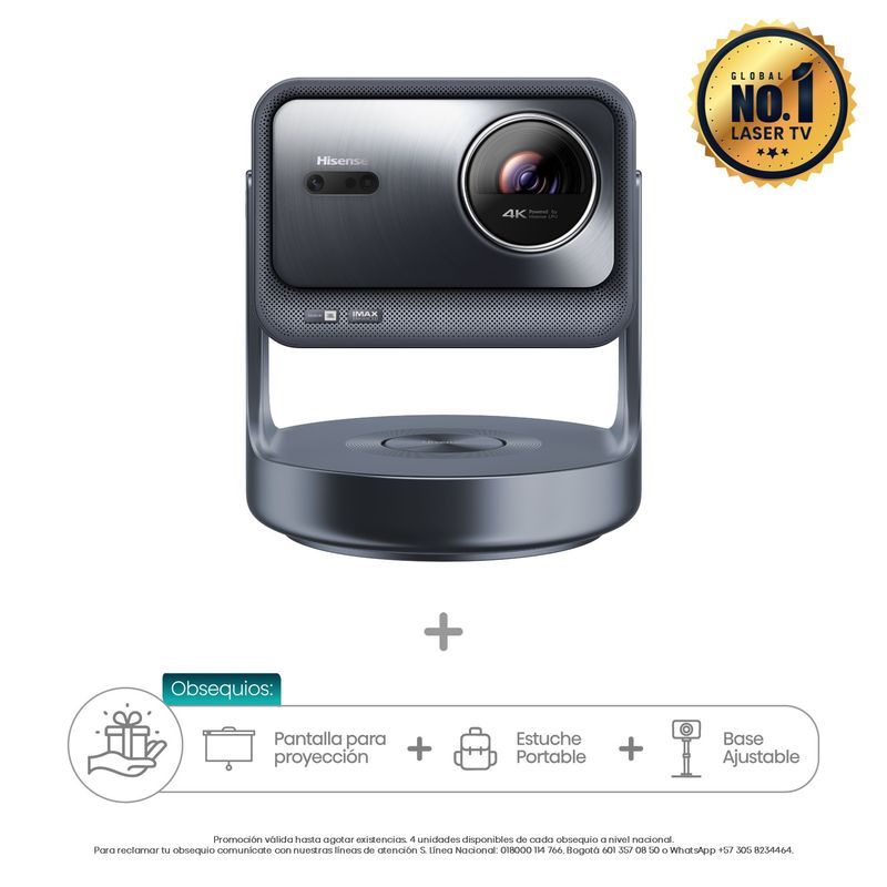 HISENSE - Mini Proyector Láser Hisense | C2 Ultra 4K | Thricroma