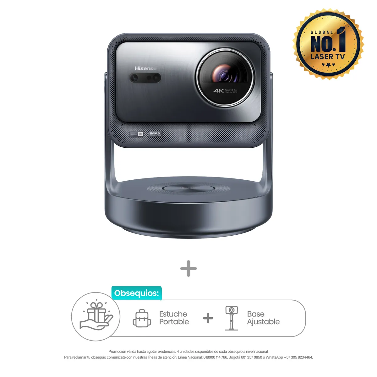 HISENSE - Mini Proyector Láser Hisense | C2 Ultra 4K | Thricroma