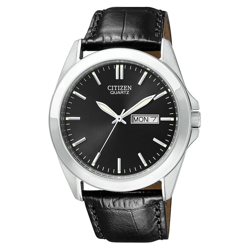 CITIZEN - Relojes Citizen Hombre. Relojes Cuero Negro BF0580-06E