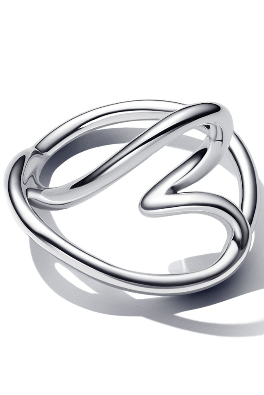 PANDORA - Anillo Pandora Corazón Organico Plata Esterlina 