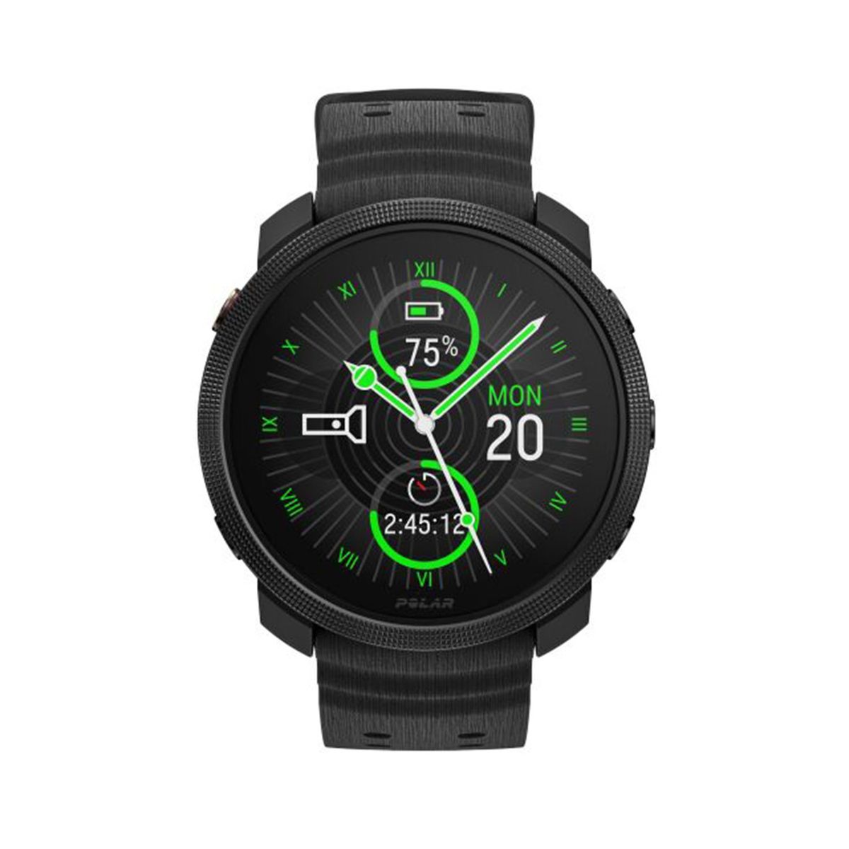 POLAR - Smartwatch POLAR VANTAGE M3 BLK/BLK 1.2 pulgadas