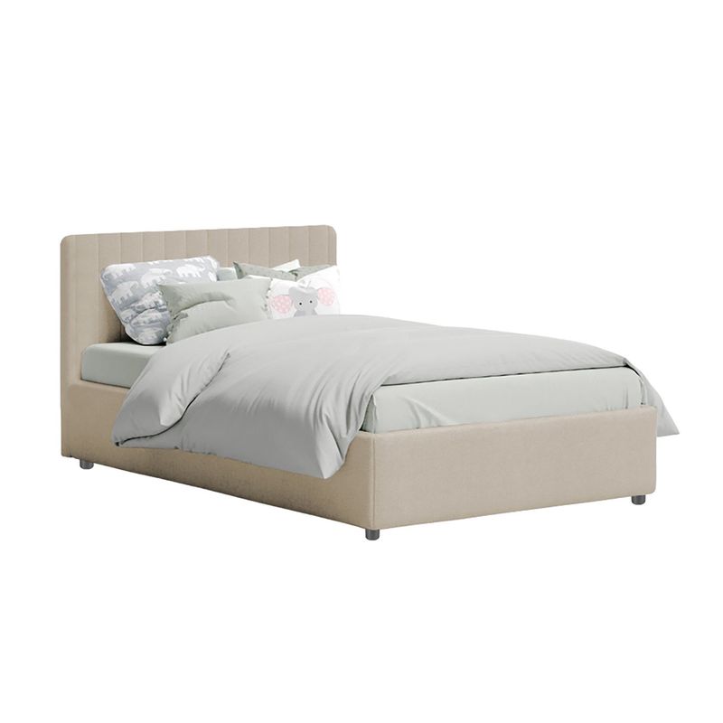 EKONOMODO - Colchón con Base Cama Semidoble Firmeza Media Ortopédico con Pillow Resortado Infantil 120 x 190 cm Ekonomodo  - 0% Interés a 3 Cuotas Pagando con tu CMR Banco Falabella