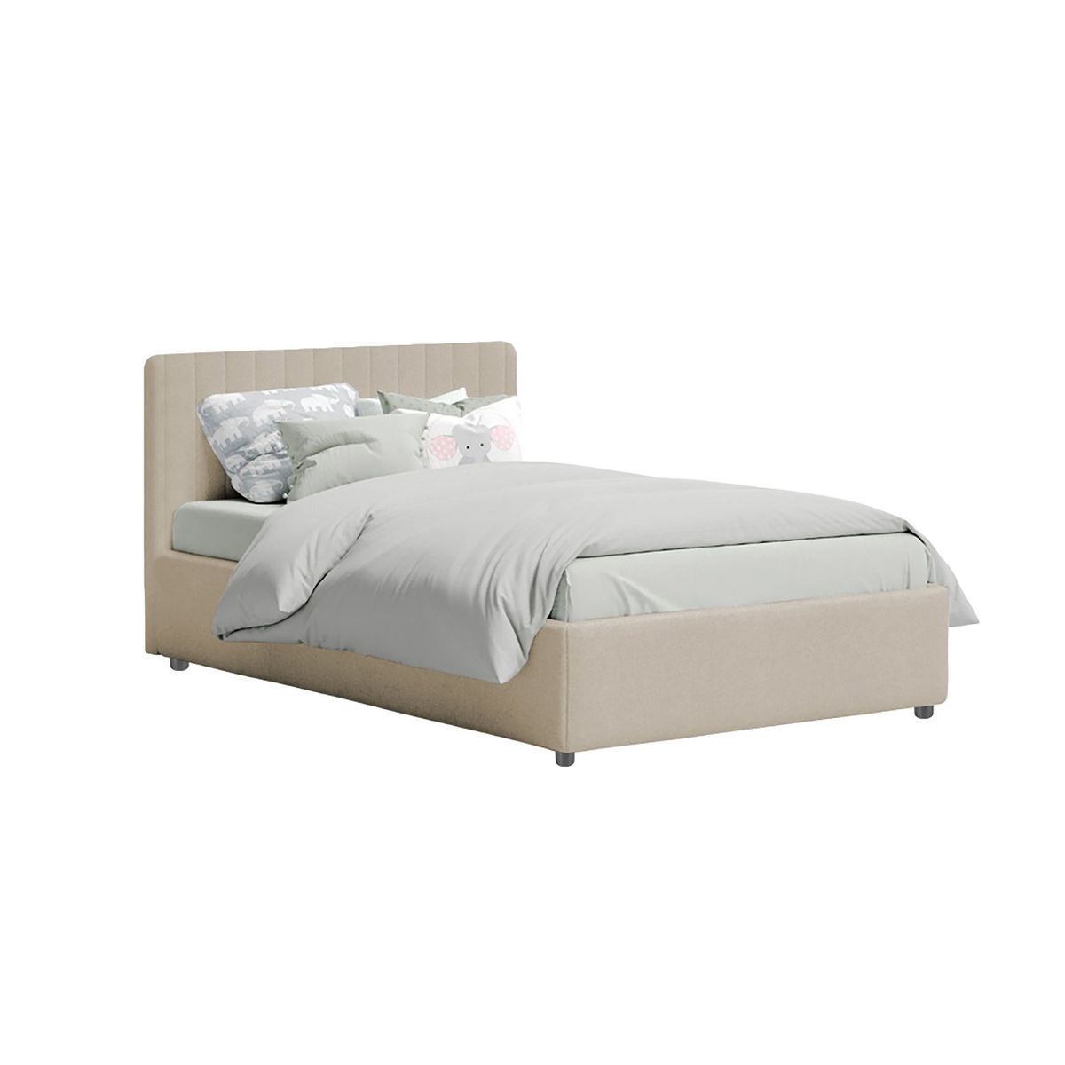 EKONOMODO - Colchón con Base Cama Doble Firmeza Media Ortopédico con Pillow Resortado Infantil 140 x 190 cm Ekonomodo 